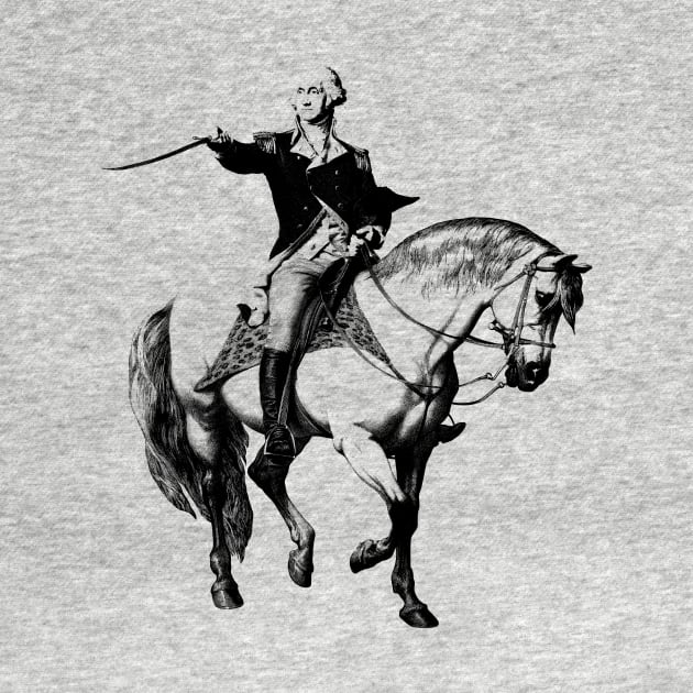 General Washington On Horseback With Sword by warishellstore